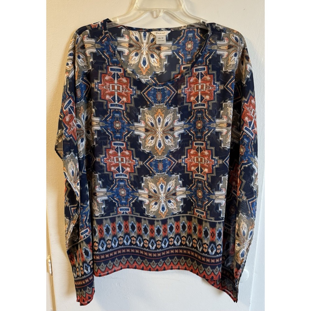 Ariat Wondrous Semi Sheer Tunic Size XS